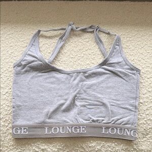 Lounge Gray Women's Sports Bra